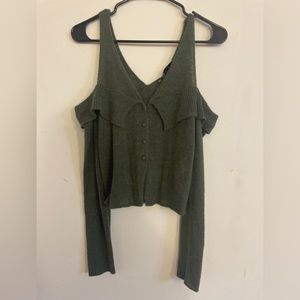 Wool/acrylic knit tank